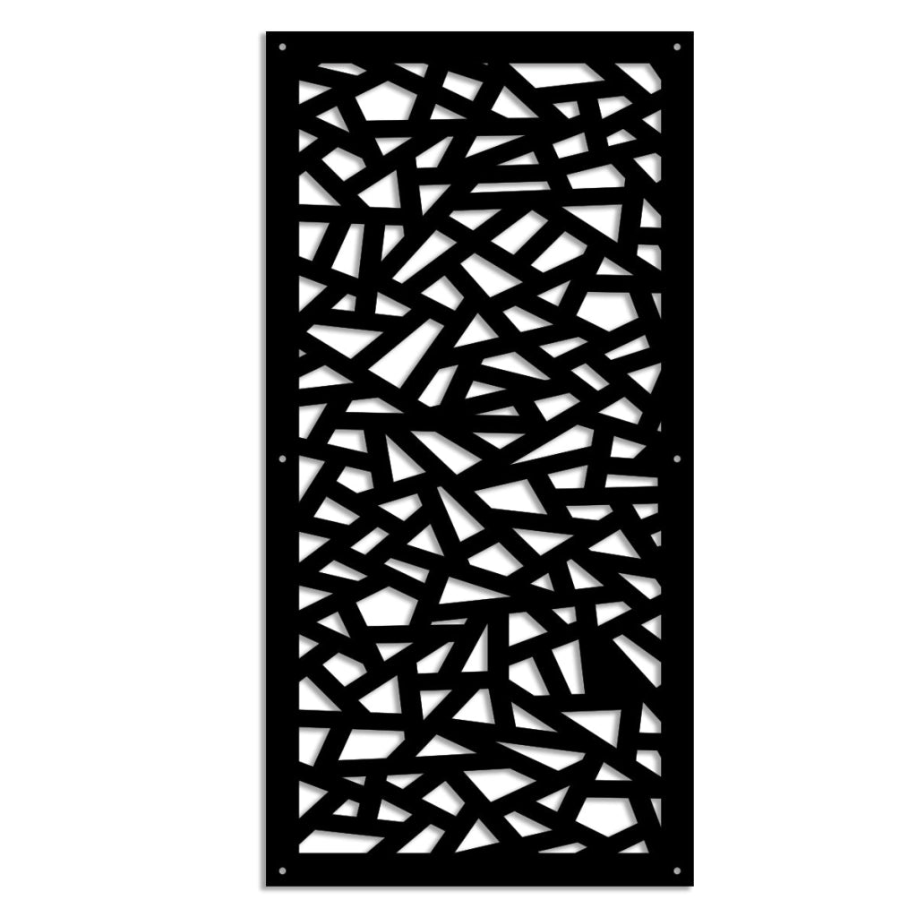APOCALYPSE - Pannello in PVC traforato - Parasole Misura: 73x148 cm, Colore: nero