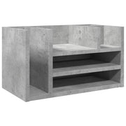 Mobiletto portaoggetti per ufficio 44,5 x 24 x 25 cm in legno ingegnerizzato grigio cemento 02_0043569