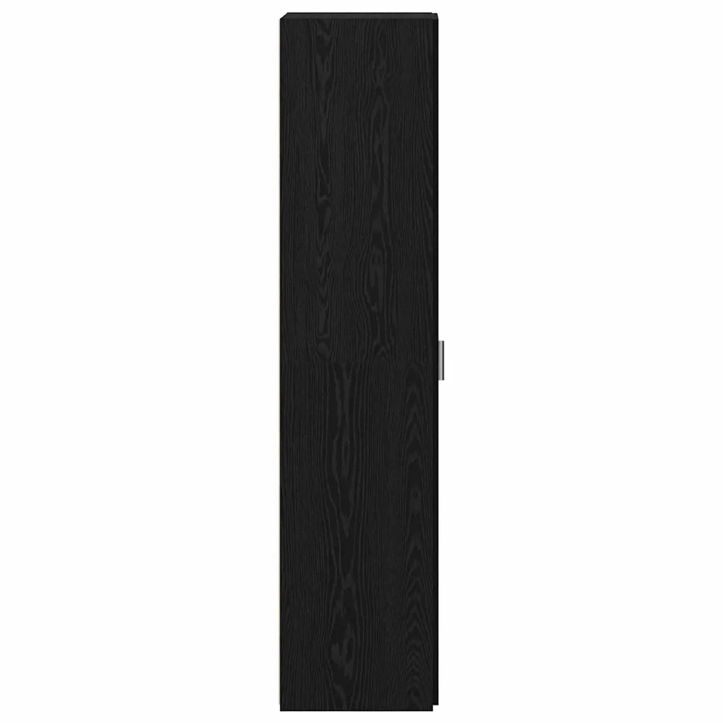 Credenza 2 pz-Set di 2 Buffet-Armadio da cucina Rovere Nero 50 x 42,5 x 185 cm
