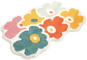 Mat con disegno di fiori per la stanza da bagno
