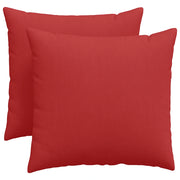 Cuscini da Divano 2 pz | Cuscini per sedie Rosso 50 x 50 cm Tessuto