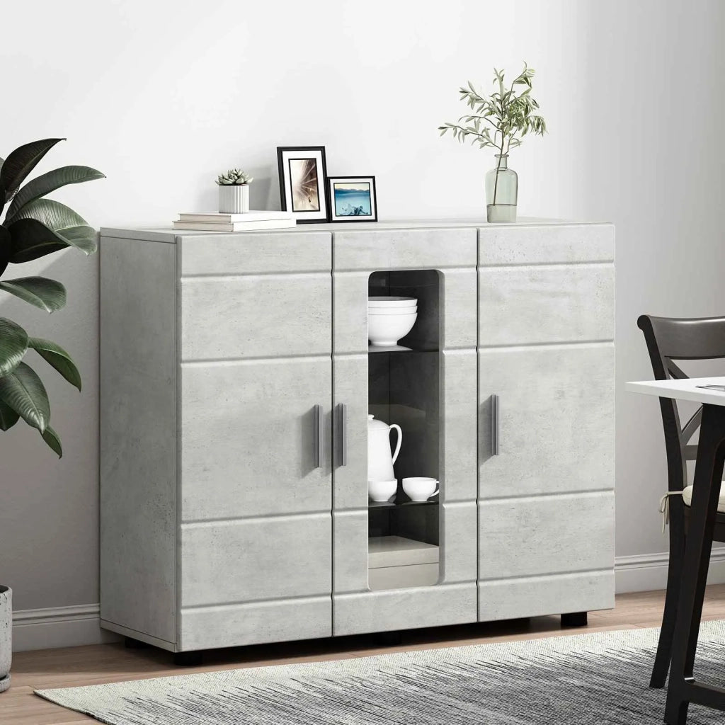 Armadio in Legno Grigio cemento 88,5 x 30,5 x 73 cm 880304