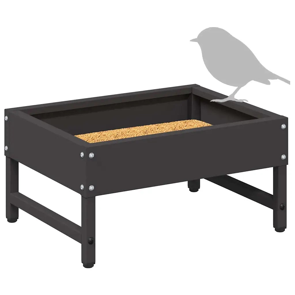 Mangiatore per Uccelli Nero 80 x 28 x 13.5 cm CFW4076041