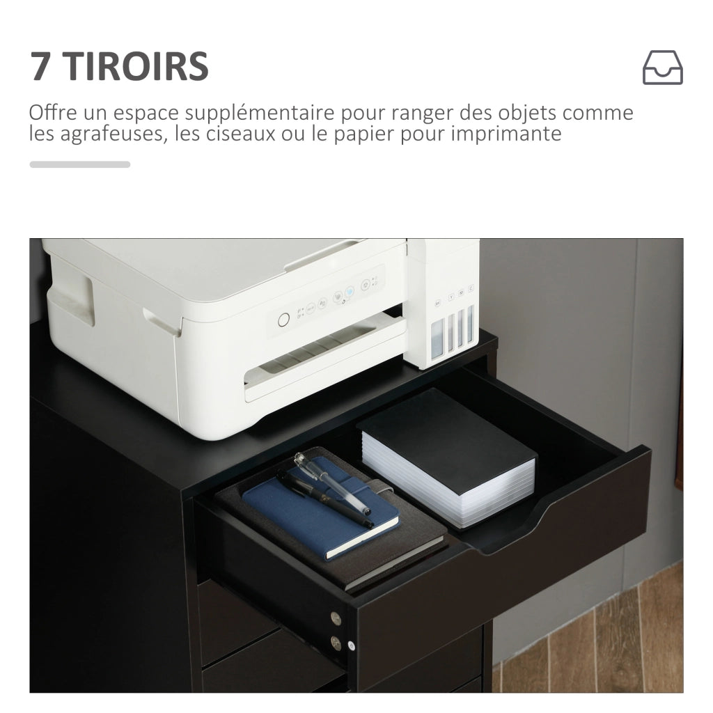 Scrivania con cassetti ¨C Zephmum ¨C Bianco 80x60x100 cm