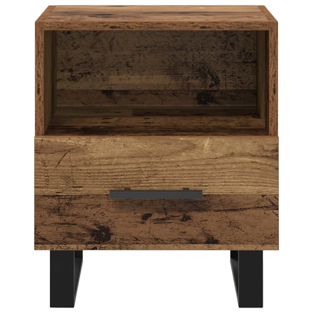 Comodino | Armadio da Notte | Mobiletto da notte con cassetto Legno vecchio 40 x 35 x 47,5 cm