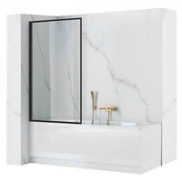 Schermo Vasca Rea Lagos Fix 70 Black