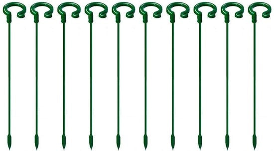 Supporti per piante in vetroresina - 40 pezzi - Supporti per piante a forma semicircolare - Anelli di sostegno per vaso - Supporti per giardino - Materiale vetroresinico resistente - Lunghezza 17/27 cm - Supporti per piante