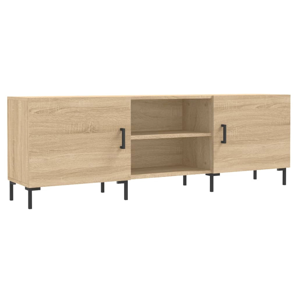 Mobile TV multimediale mensola TV credenza TV sala da pranzo soggiorno camera da letto rovere Sonoma 150 x 30 x 50 cm legno ingegnerizzato marrone 02_0027486