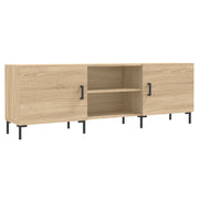 Mobile TV multimediale mensola TV credenza TV sala da pranzo soggiorno camera da letto rovere Sonoma 150 x 30 x 50 cm legno ingegnerizzato marrone 02_0027486