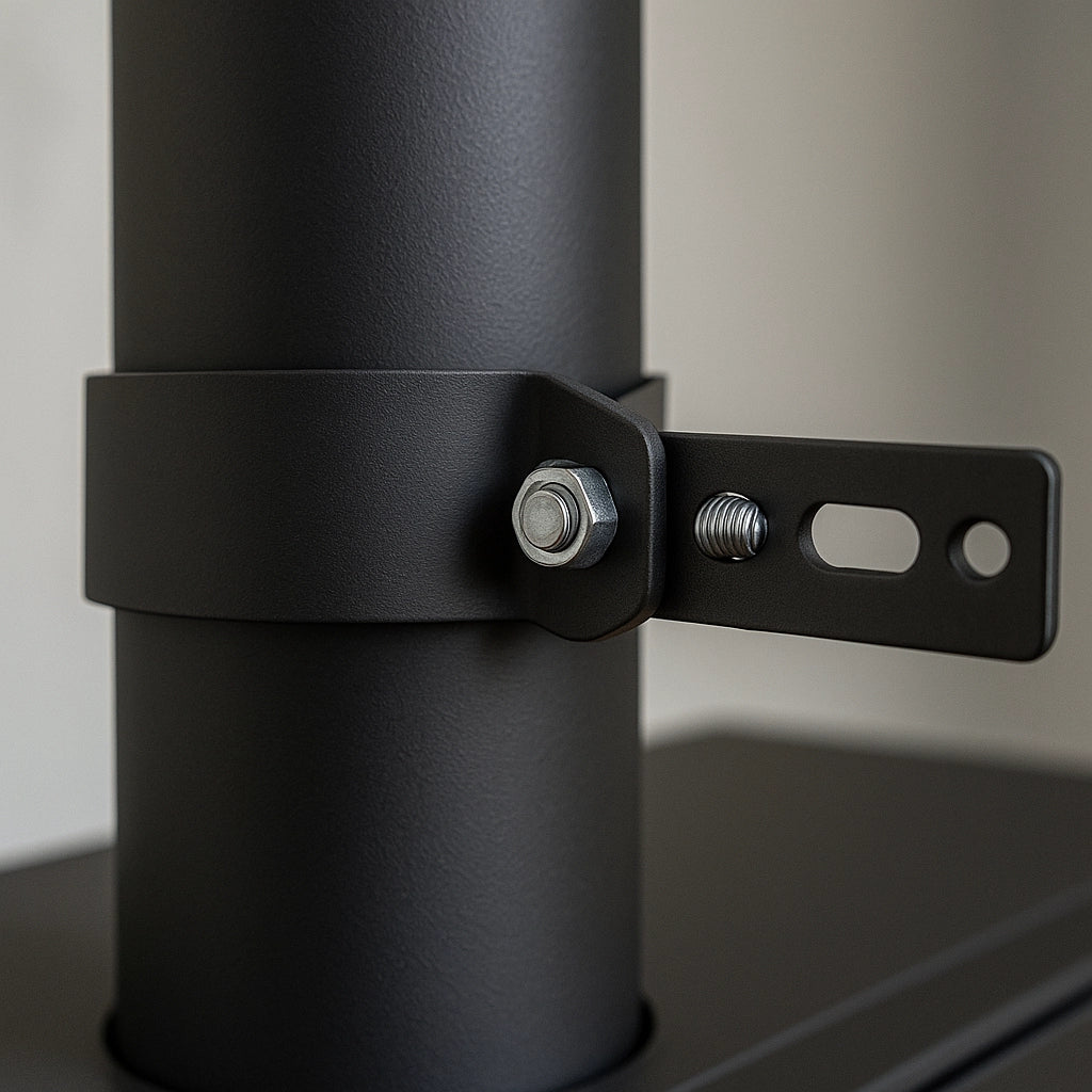 Collare registrabile arredo viteria prolunghe canale fumo muro stufa pellet *** misura Ø 180 mm, confezione 1