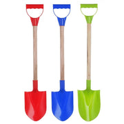 Trade Shop - Pala Da Spiaggia Mare Giardino Gioco Vanga Colorata Con Manico In Legno 54cm 618563 -