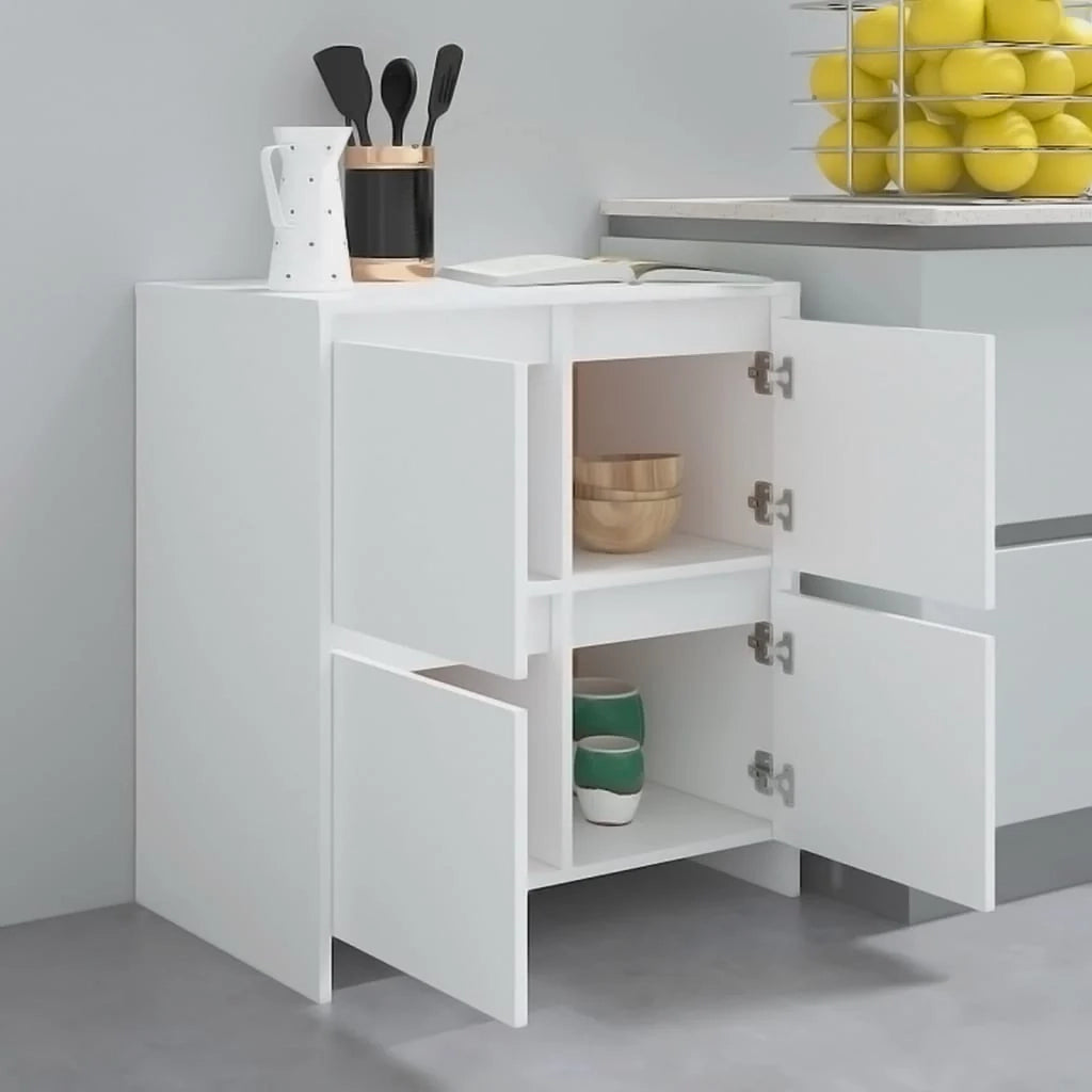 Buffet credenza cassettiera armadio mobile contenitore organizer per cucina soggiorno salotto 70 x 41 x 75 cm legno ingegnerizzato bianco 02_0030497