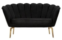 Divano Vienna Plus Nero cm 136X76X78