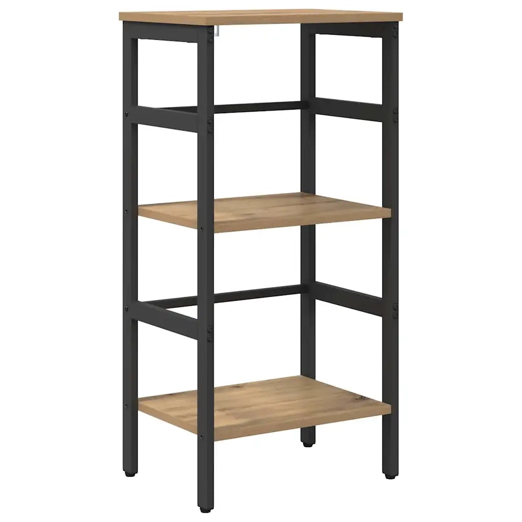 Libreria-Scaffale per Libri-Mobile di Stoccaggio Rovere artigianale 40 x 29,5 x 81 cm Legno multistrato