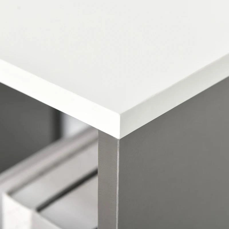 MOBILE LIBRERIA A 8 RIPIANI PER SOGGIORNO E CAMERA DA LETTO, IN LEGNO, 100X24X124 CM, GRIGIO CARBONE