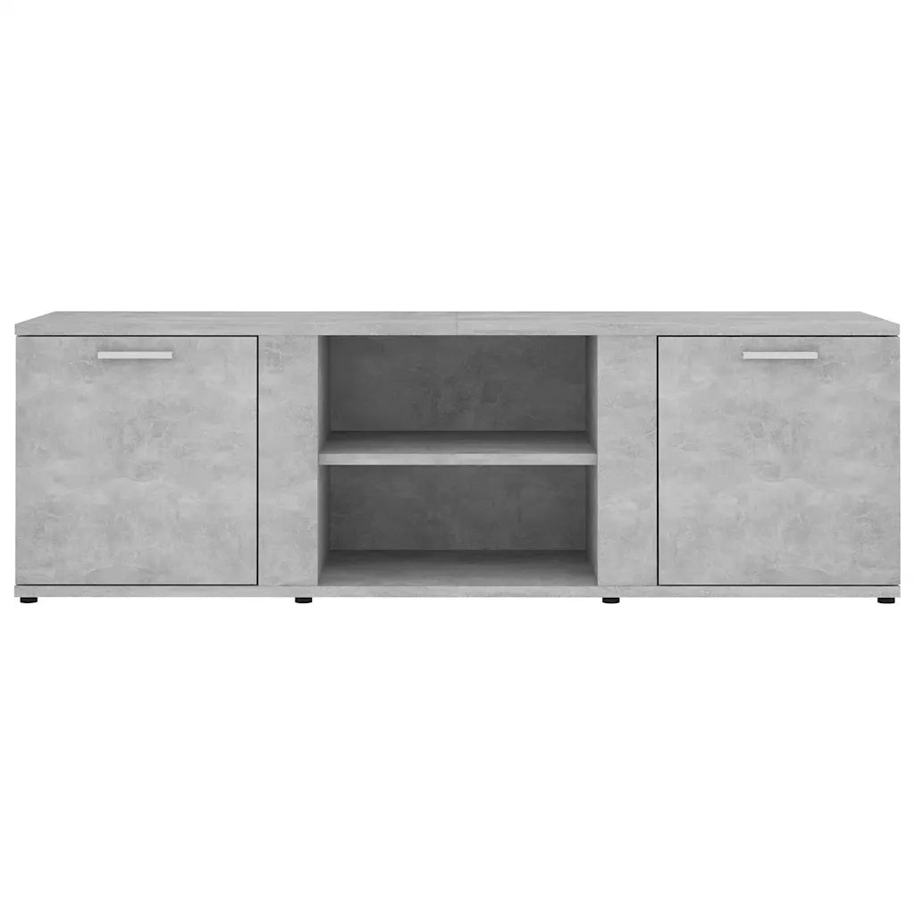 Mobile Porta TV Grigio Cemento 120x34x37cm in Legno Multistrato 801165