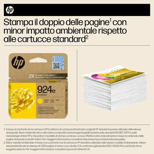 HP Cartuccia di inchiostro giallo originale 924e EvoMore