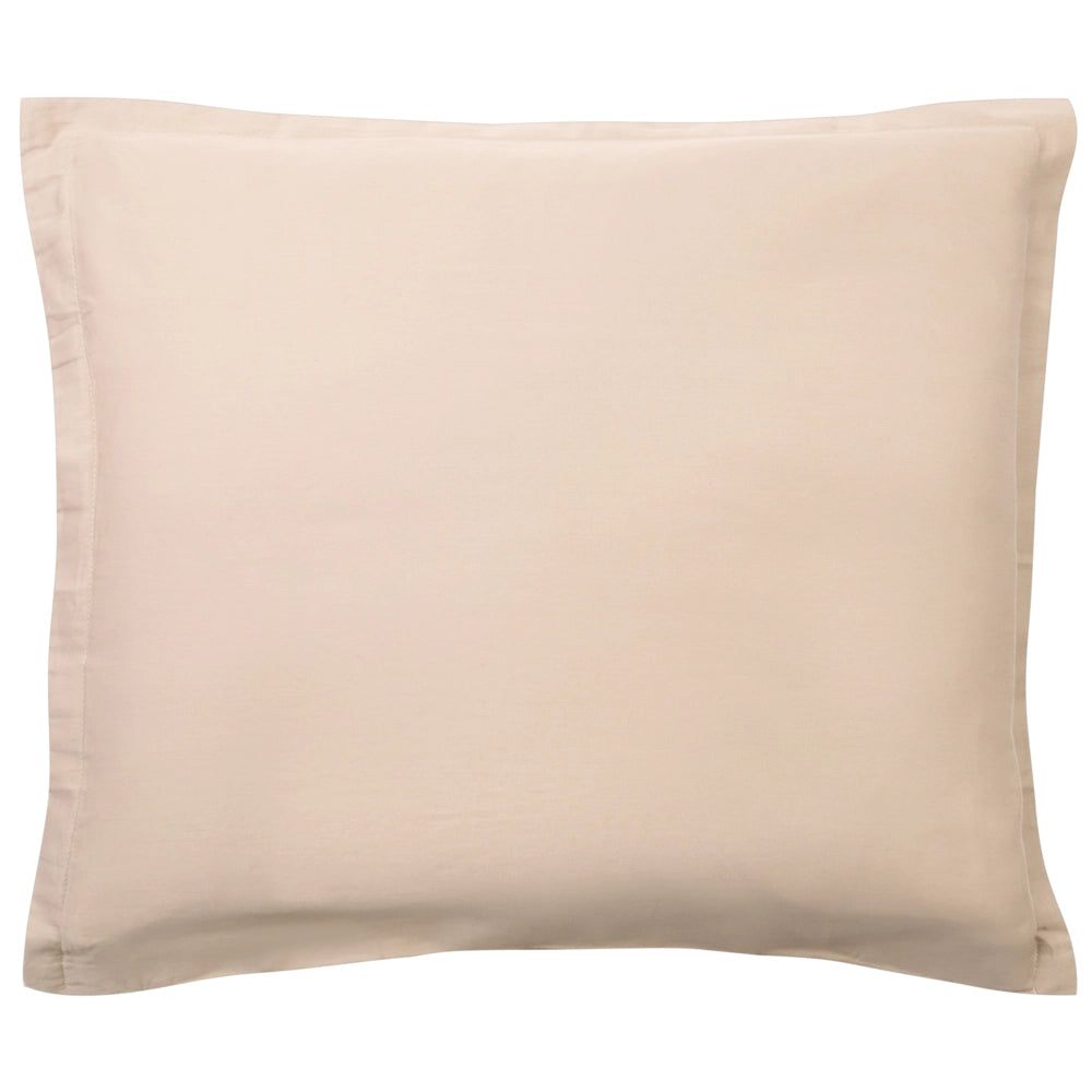 Set copripiumino e federa in cotone satinato beige 220 x 240 cm per una camera da letto moderna
