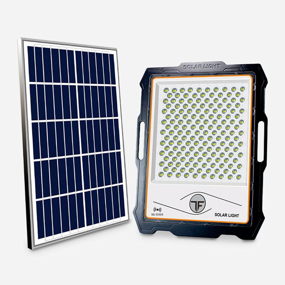FARO LED CON PANNELLO SOLARE CREPUSCOLARE 800W IP66 LM con telecomando - Benovo
