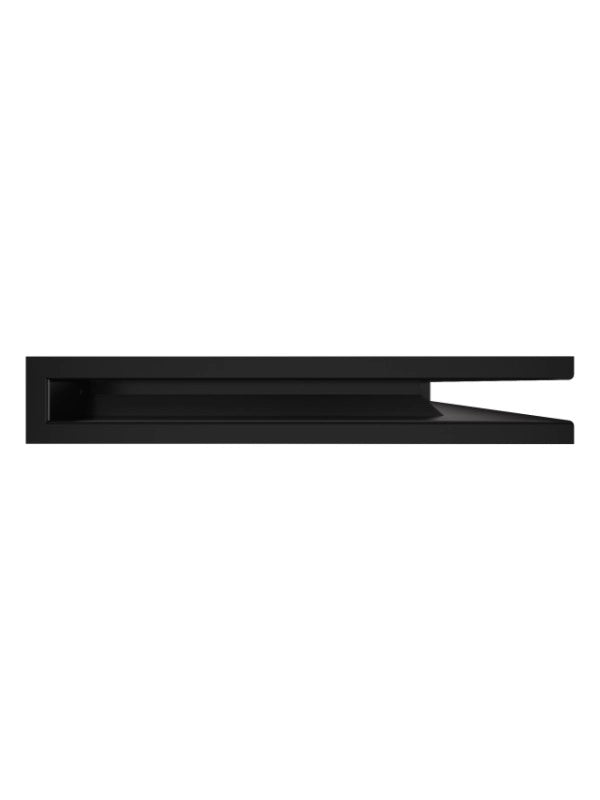 Griglia di ventilazione Angolare per camino 60x600x400 - Loft Angle destra nera