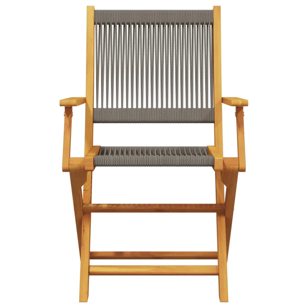 Set da Pranzo da Giardino 7 pz Polipropilene e Legno Massello 3281710