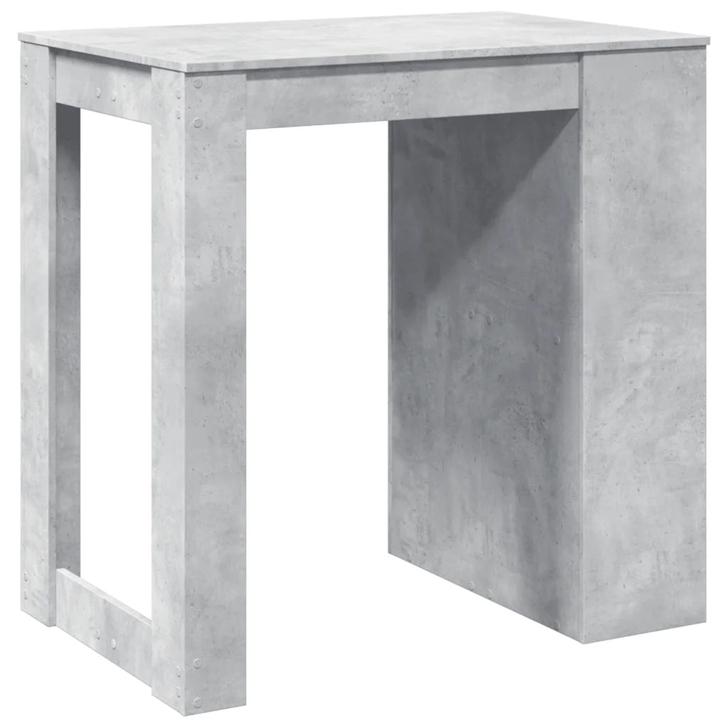 Tavolo da Bar Grigio Cemento 102x70x103,5 cm in Truciolato