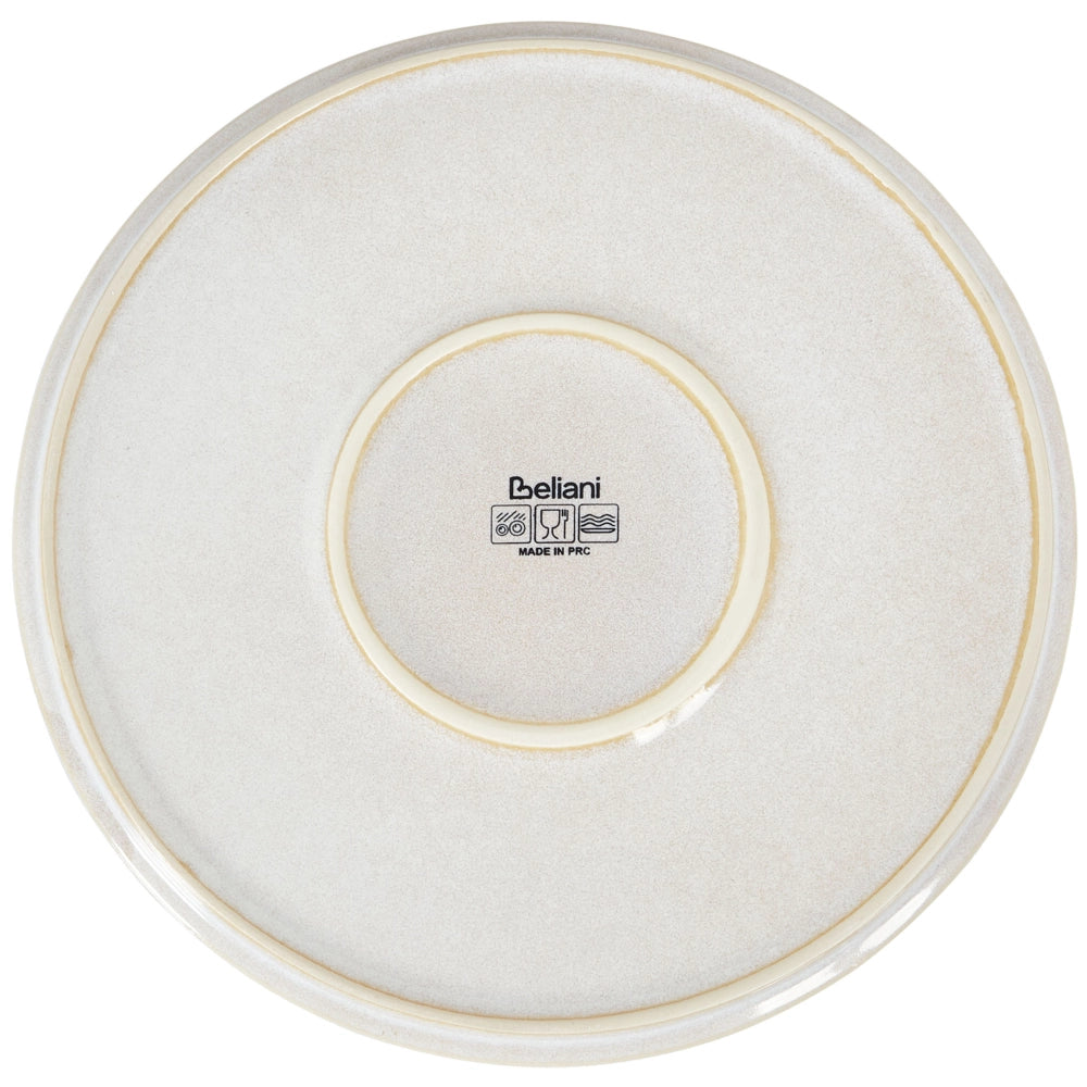 Set di 24 stoviglie di gres caolino bianco sporco fatto a mano con smalto reattivo Servizio per 8 persone Cucina Sala da pranzo