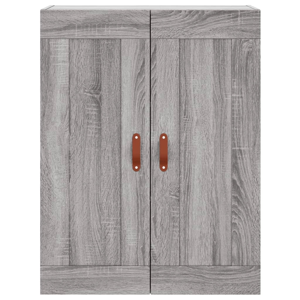 Buffet credenza cassettiera armadio mobile contenitore organizer cucina soggiorno salotto rovere Sonoma alto 69,5 x 34 x 180 cm legno ingegnerizzato grigio 02_0035524