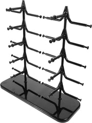 Sostegno per occhiali da sole per uso domestico - adatto per 10 paia - sostegno elevato per occhiali da sole - stand per occhiali con design nero