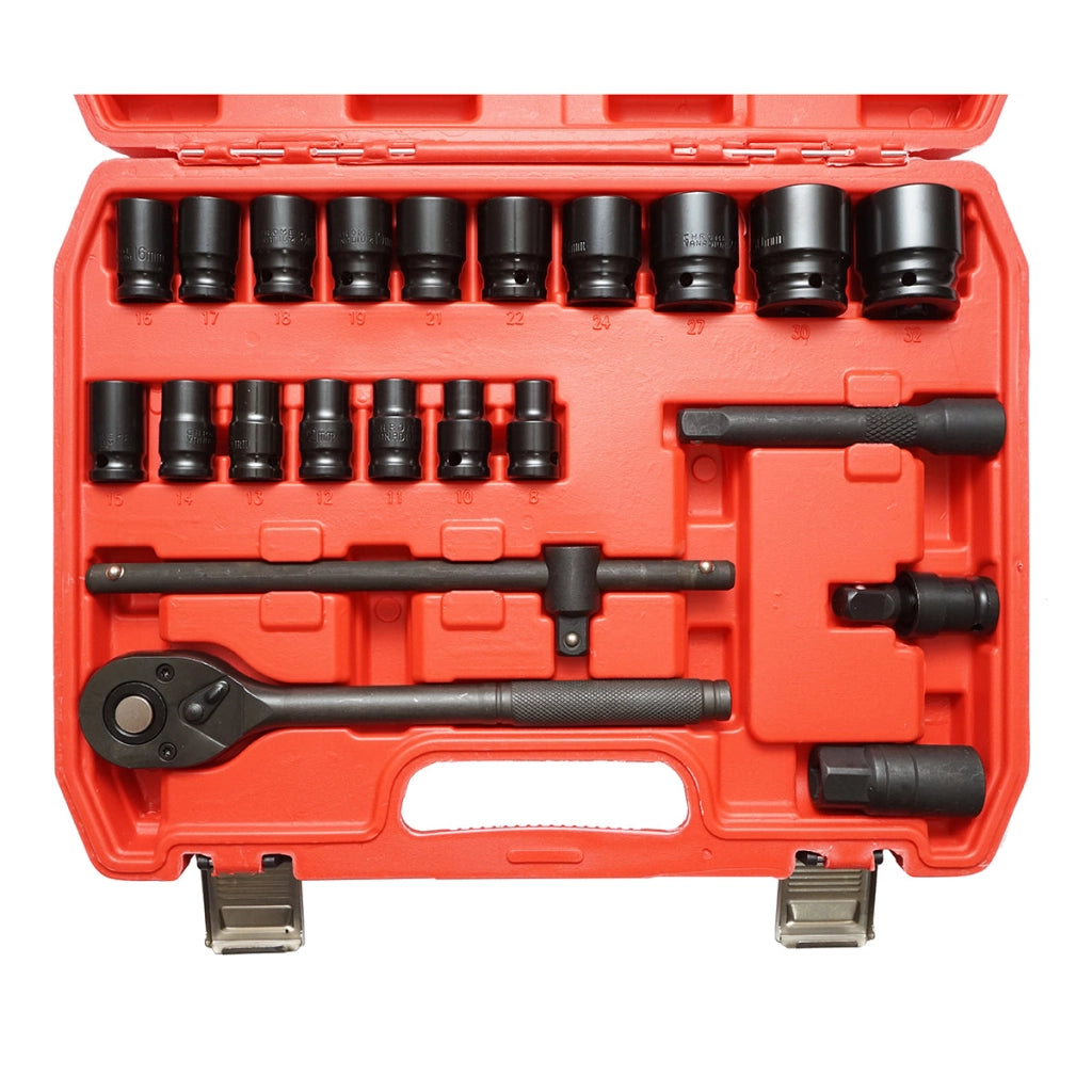 Set di chiavi a bussola da 8-32 mm, trainer a cricchetto da 23 pezzi Breckner Germany