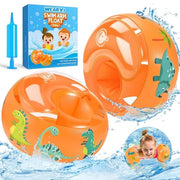 Supporto nuoto per bambini 1-6 anni - Aiutante nuoto per bambini con 3 airbag indipendenti per ragazzi e ragazze