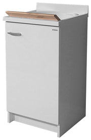 Mobile Lavatoio 45x50x85cm Anta Asse in Legno Montegrappa Marella Bianco Destra con Cesto