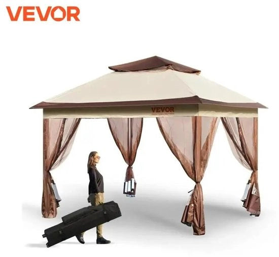 Tenda da Giardino - Raccamata - Impermeabile - Portatile - Tenda - 354cm x 393cm - Luifel - Tenda da Festa