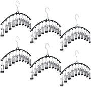 Hanger per abito spaziale - 6 pezzi - Viti metalliche - Acciaio inossidabile - Morsetto robusto - Ideale per armadio - Hanger per abito