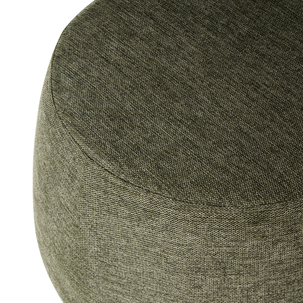 Panca imbottita in tessuto color verde scuro Pouf da letto Pouf da salotto Pouf da camera da letto