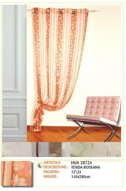 Tenda Arredamento per interni rossana 140 x 280 cm Vari Colori