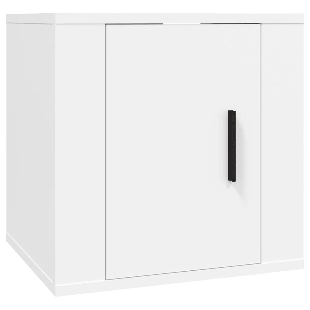 Mobili Porta TV a Parete 2 pz Bianco 40x34,5x40 cm 816641