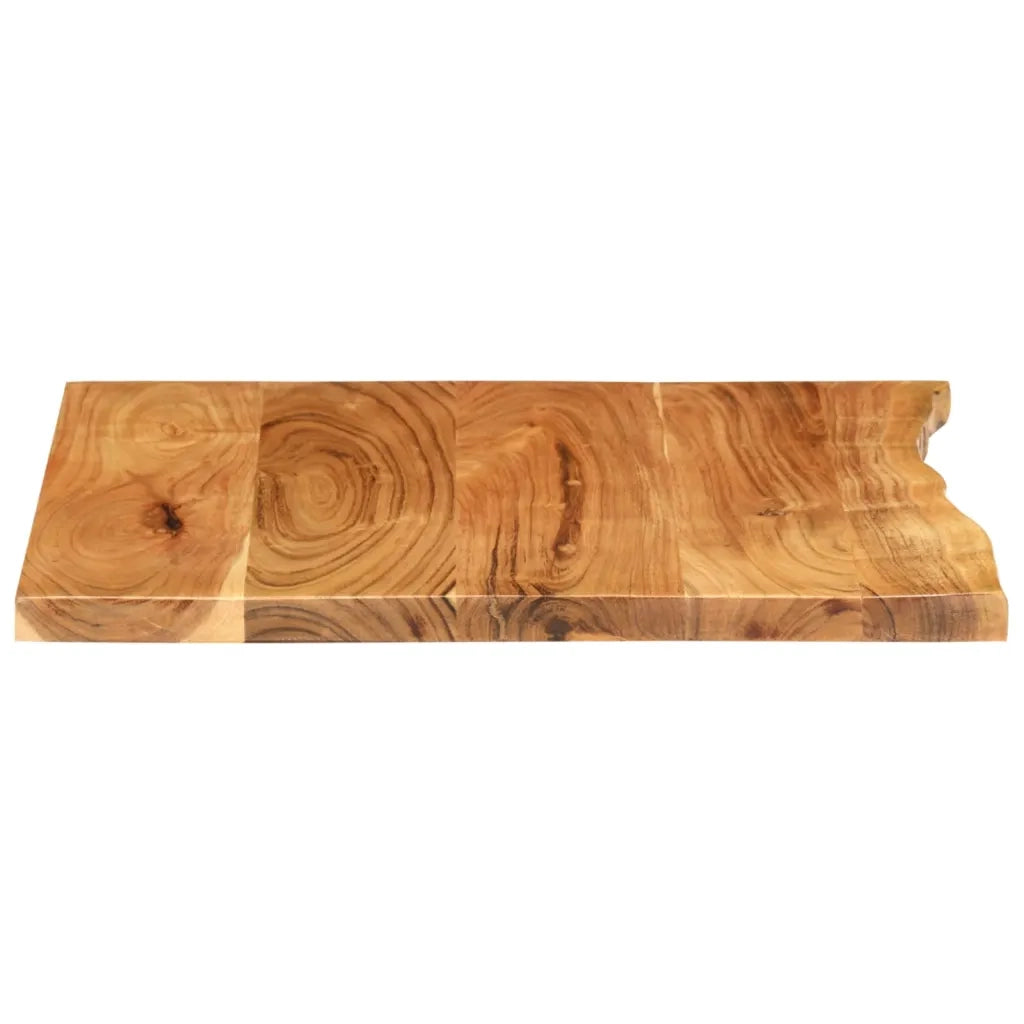 Piano per Lavabo Bagno in Massello di Acacia 58x52x2,5 cm 286317