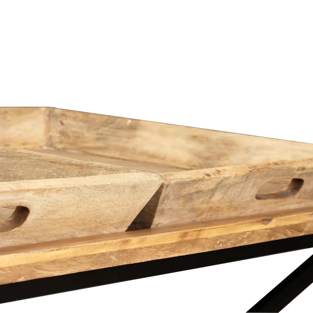 Tavolino da CaffÃ¨ in Legno Massello di Mango 110x55x42 cm  cod mxl 29763