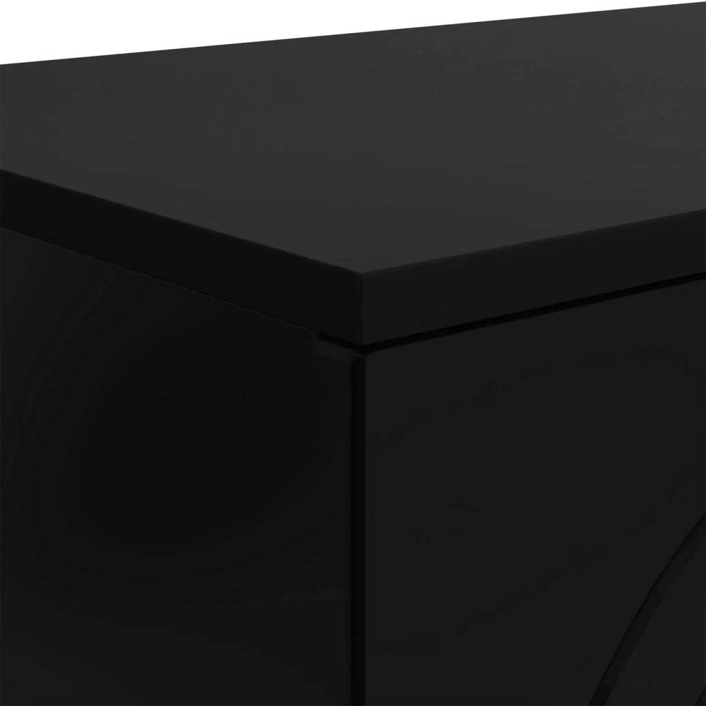 Tavolino da salotto Nero 102 x 35 x 75 cm Legno ingegnerizzato
