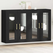 Armadi da Parete 2 pcs Rovere Nero 69,5 x 34 x 90 cm 3334307