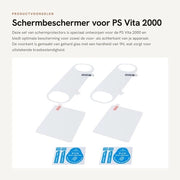 Protezione schermo 9H per vetro resistente - Kit protezione schermo - PS Vita 2000 - Retrofilm - Protezione ultraduratura - Resistente graffi - Protezione schermo