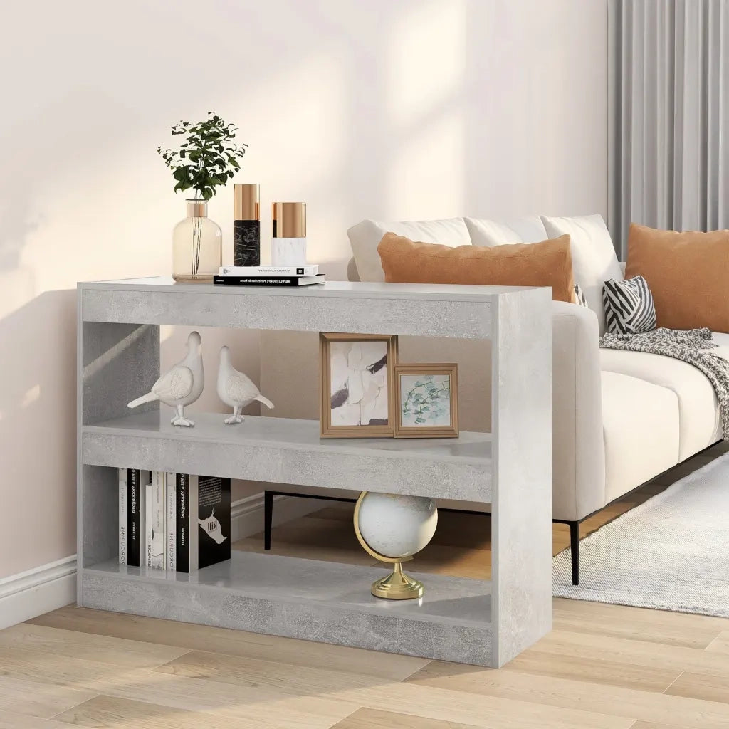 Libreria/Divisorio Grigio Cemento 100x30x72 cm cod mxl 18100