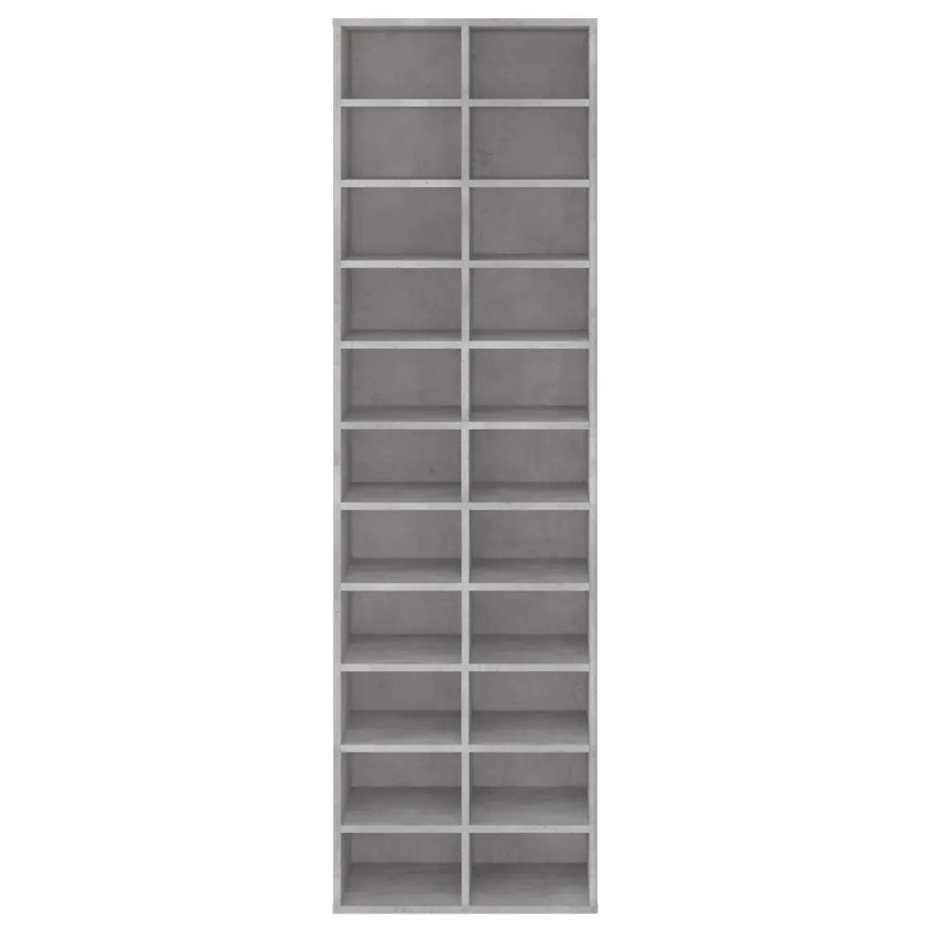 Scarpiera Grigio Cemento 54x34x183 cm in Truciolato 800373