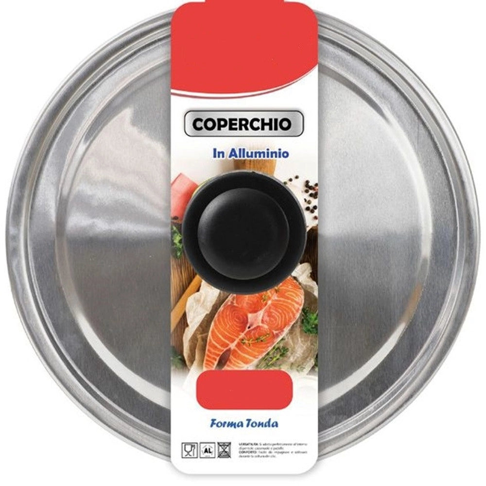 Trade Shop - Coperchio In Alluminio Tondo ø16-18-38-40-42cm Per Padelle Pentole Casseruole Tegami -