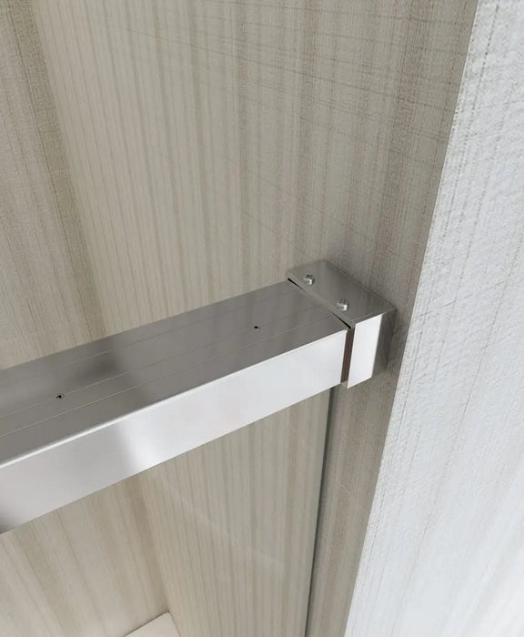 Porta Doccia Scorrevole Soft Close Cristallo 8mm Trasparente, Cromo h200 Gelas Trasparente 8mm,Cromo lucido,170 cm,200 cm
