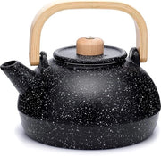 Pentola per Tè in Ottone, Grande Capacità 48oz, Teiera per Caminetto, Tè Giapponese con Interno Smaltato, 1300ml