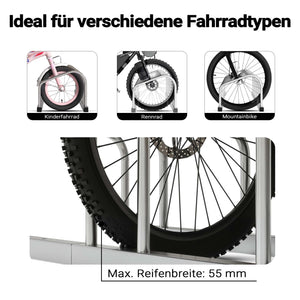 Toboli Rastrelliera per 6 biciclette Portabici in acciaio zincato per interno ed esterno Supporti