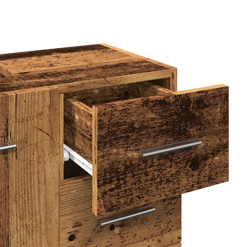 vidaXL Mobile Sottolavabo Legno Vecchio 63x30x54 cm in Truciolato
