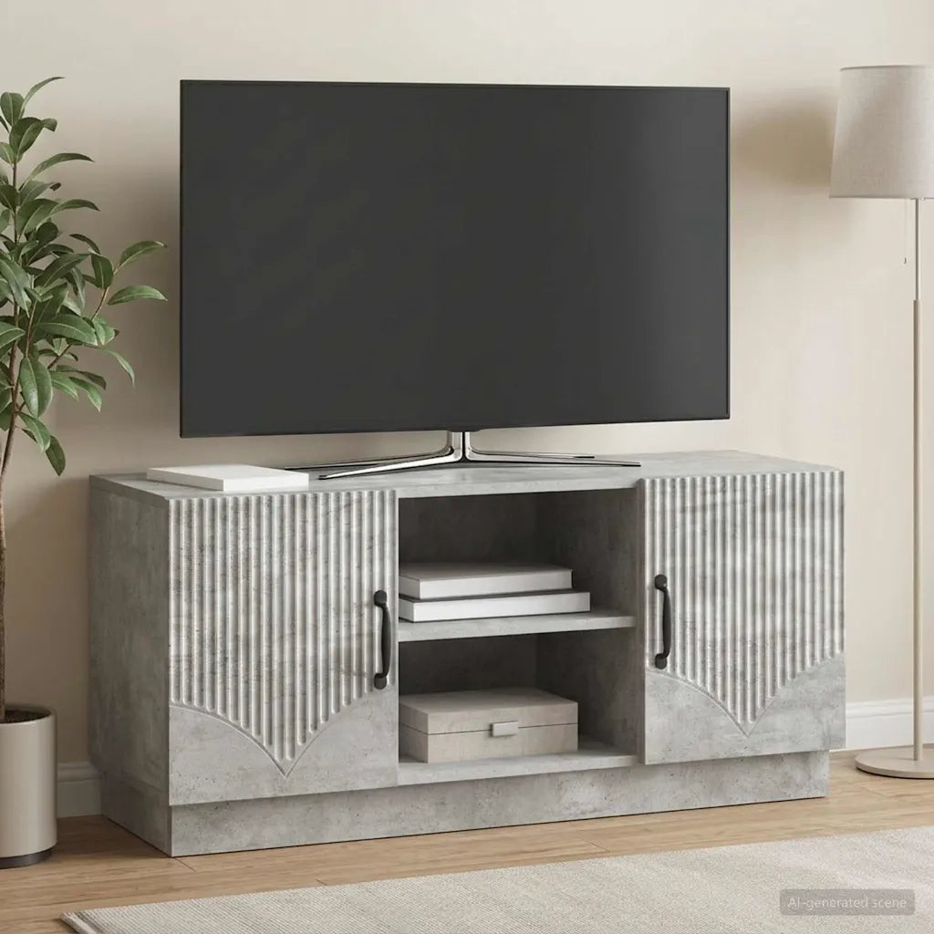 Mobile TV Grigio Cemento 102 x 34,5 x 47 cm 895388